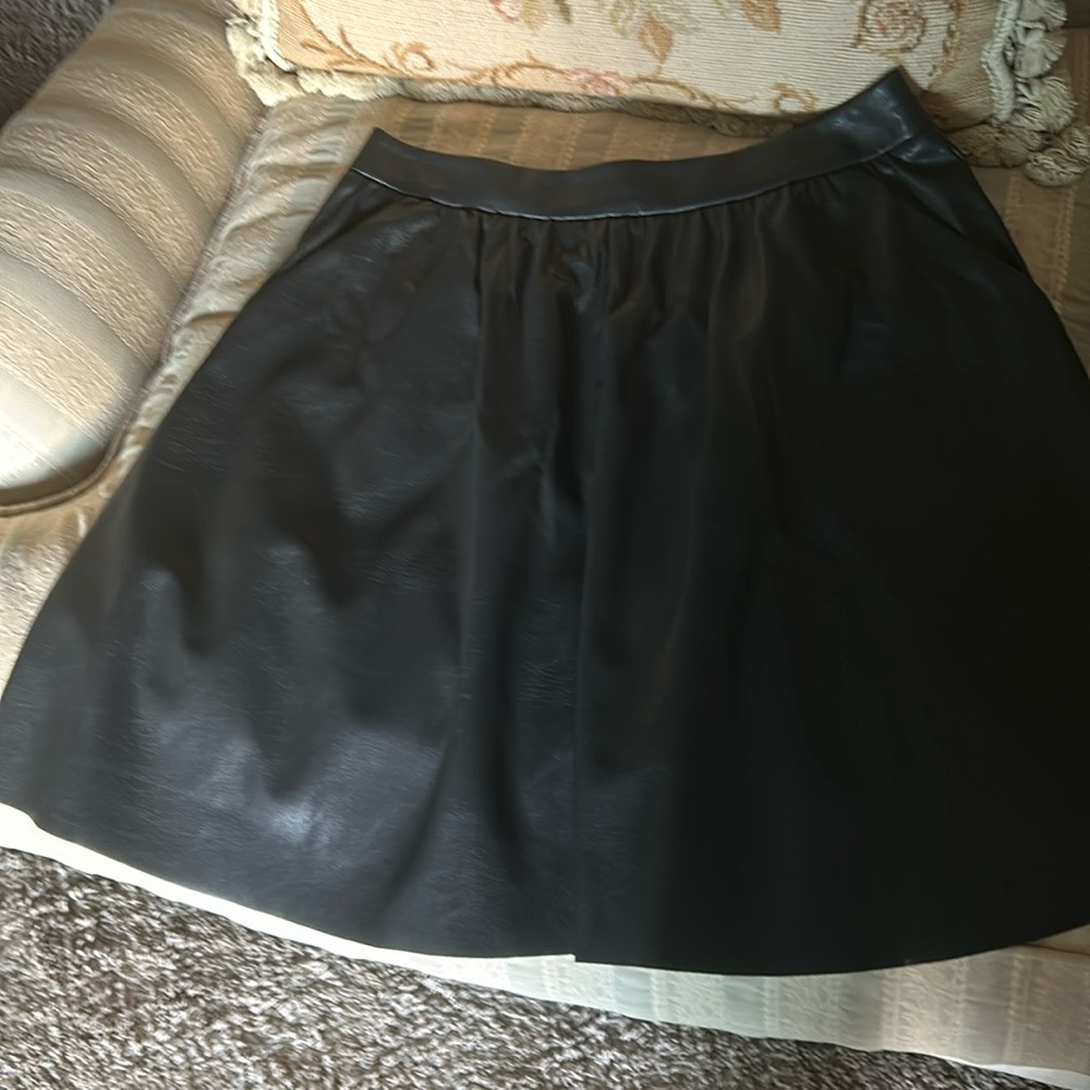 Faux leather skirt size 8
